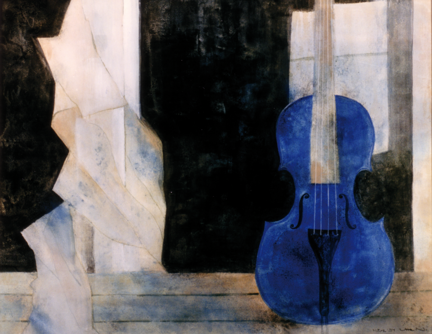 Ute Nengelken »Blaues Cello«