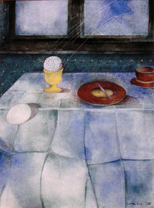 Ute Nengelken »5-Minuten-Ball«, Gouache